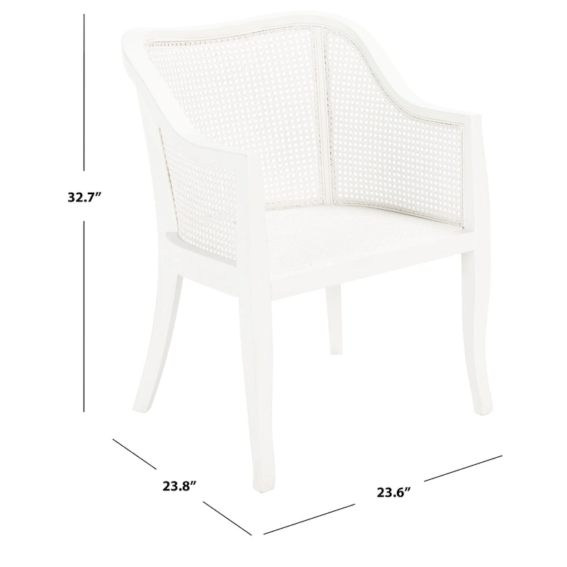 SAFAVIEH Olar Cane Dining Chair - 23.6 x 23.8 x 32.7 - 24Wx24Dx33H