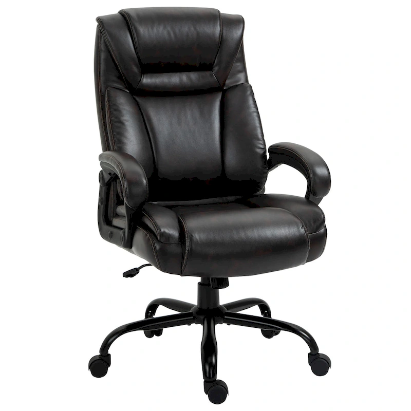 Vinsetto Big and Tall Executive Office Chair 400lbs Computer Desk Chair with High Back PU Leather Ergonomic Upholstery