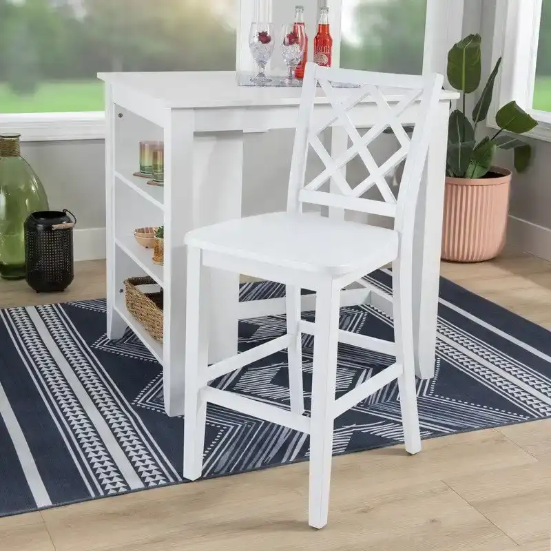 Catron Counter Height Solid Wood Dining Bar Stool