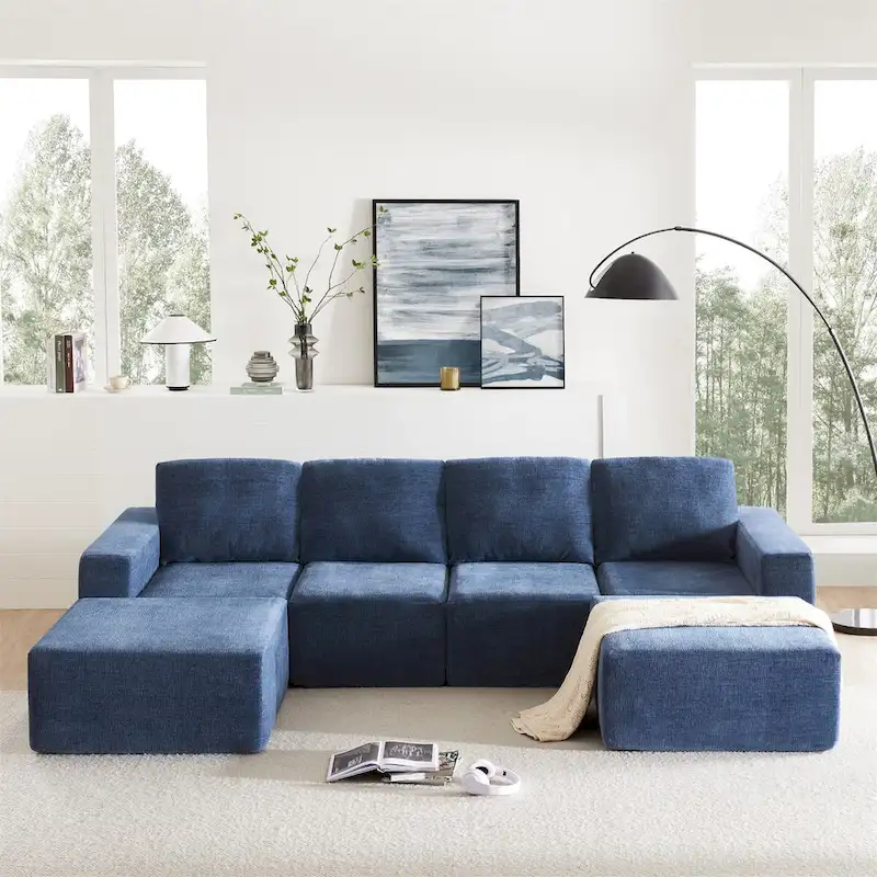 Modular U Shaped Sectional Sofa