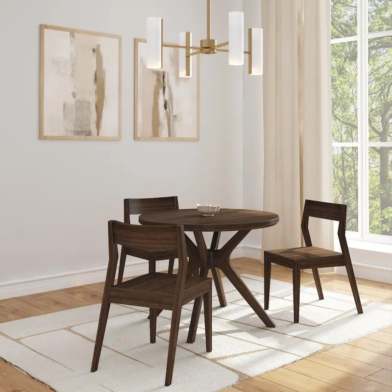 Plank and Beam Verso Cross Leg Round Dining Table - 38