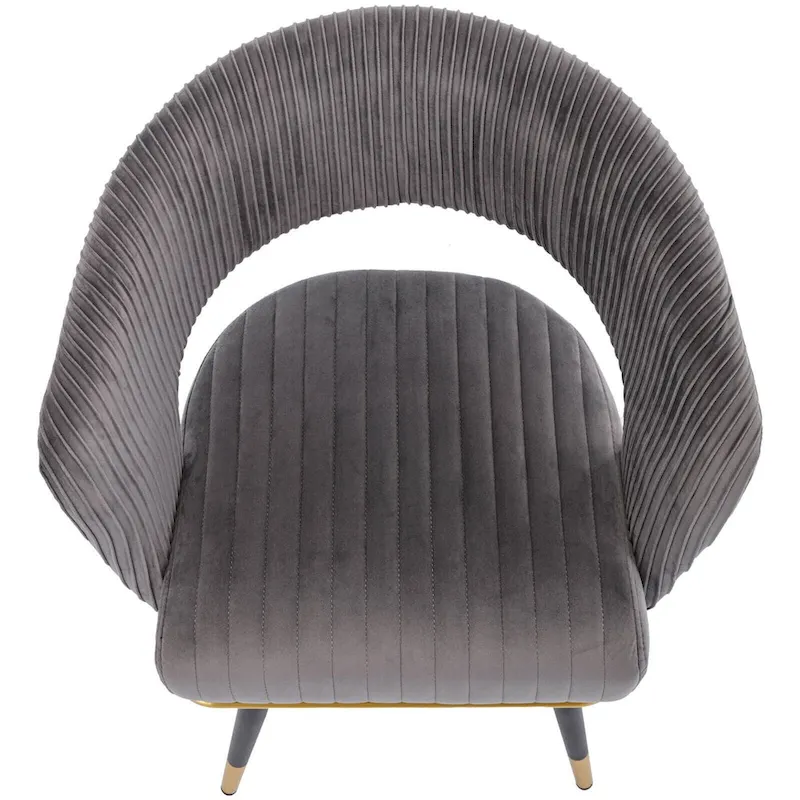 Swivel Velvet Dining Chair with Metal Legs, Set of 2