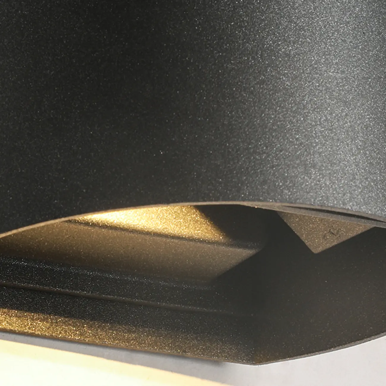 Modern Black Glass LED Wall Mount Sconce with Hardwired