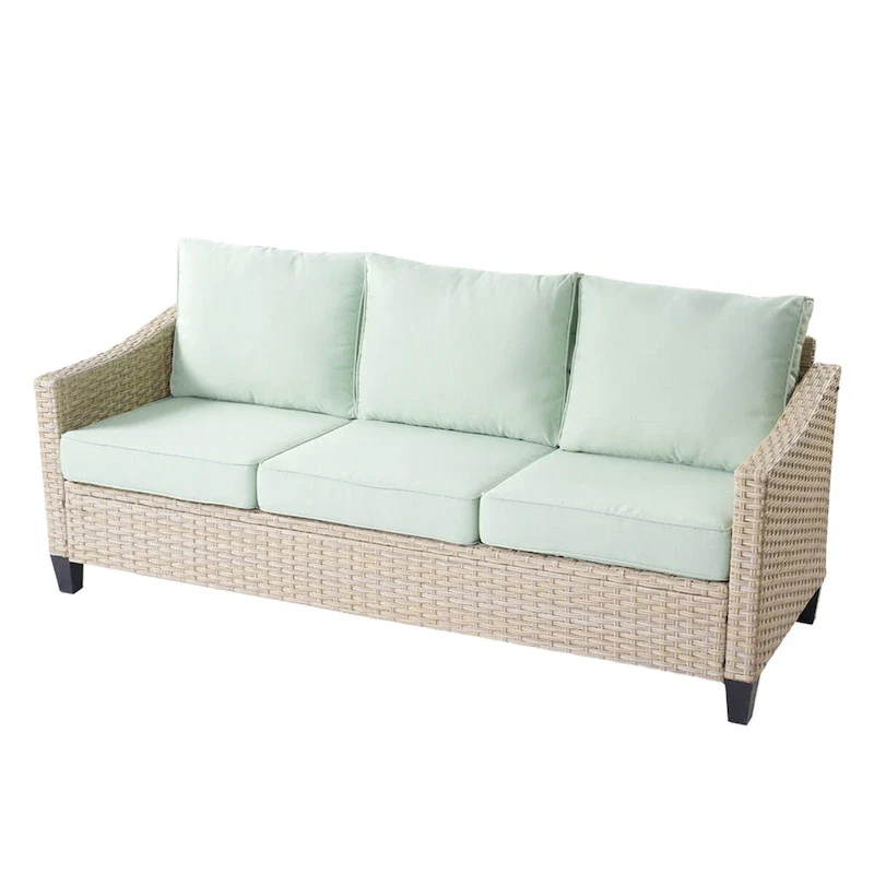 HOOOWOOO 8-piece Wicker Patio Furniture Conversation Sofa Set