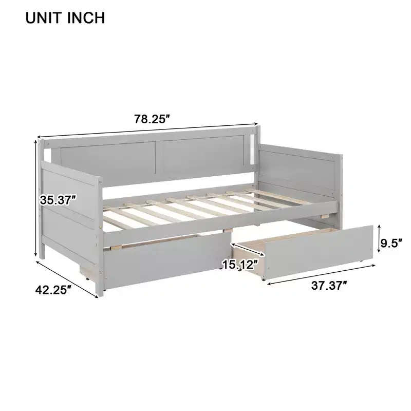 MAYEERTY Full Bunk Bed Safety Rail High Weight Capacity Heavy-Duty Metal