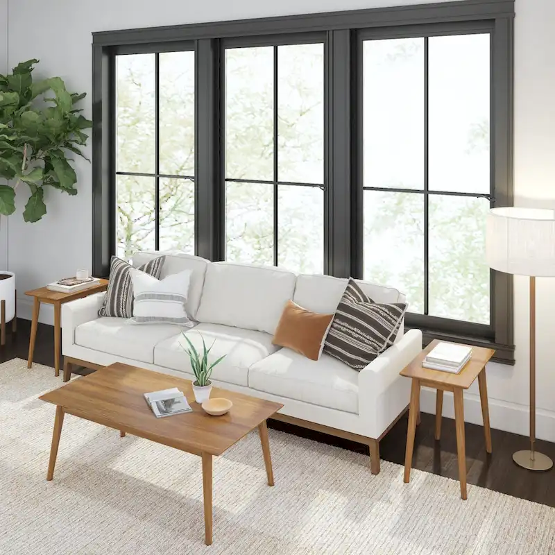 Plank and Beam Mid-Century Rectangular Side Table - 24