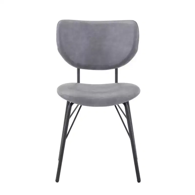 Jofran,Contemporary Modern Faux Leather Split-Back Upholstered Dining Chair (Set of 2)