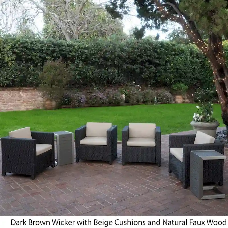 Puerta Outdoor 6-piece Seating Set with Cushions by Christopher Knight Home
