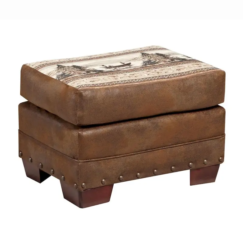 Model 8501-00-60 Alpine Lodge Arm Chair with Matching Ottoman