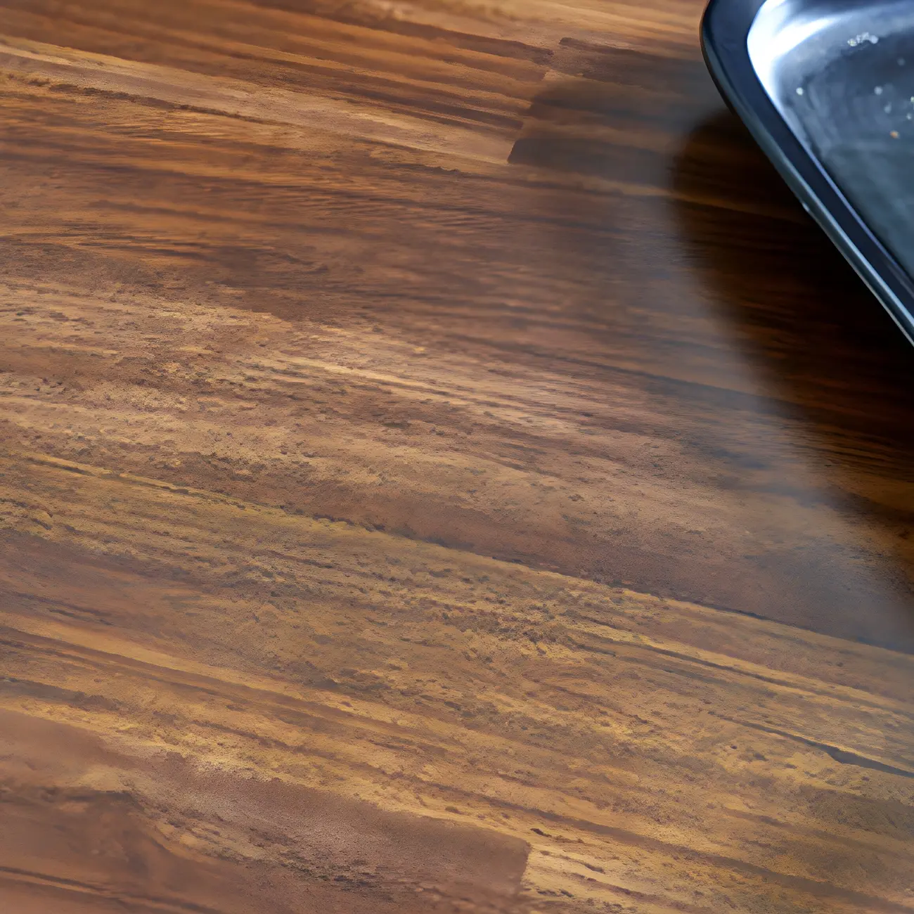 Industrial Brown Wooden 3-Tier Rear Shelf Bar Tables