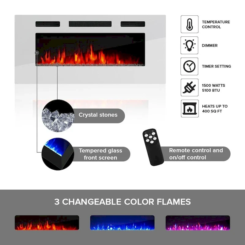 Strick & Bolton Amsden Electric Fireplace TV Stand