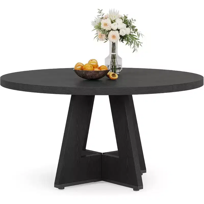Lantine 47 Inch Round Dining Table for 4 people