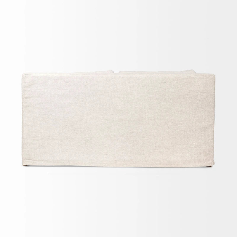 Denly I Beige Slipcover Two Seater Sofa