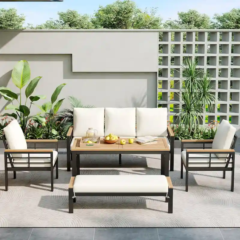 Patio Furniture Set Conversation Sets Dining Table with Table