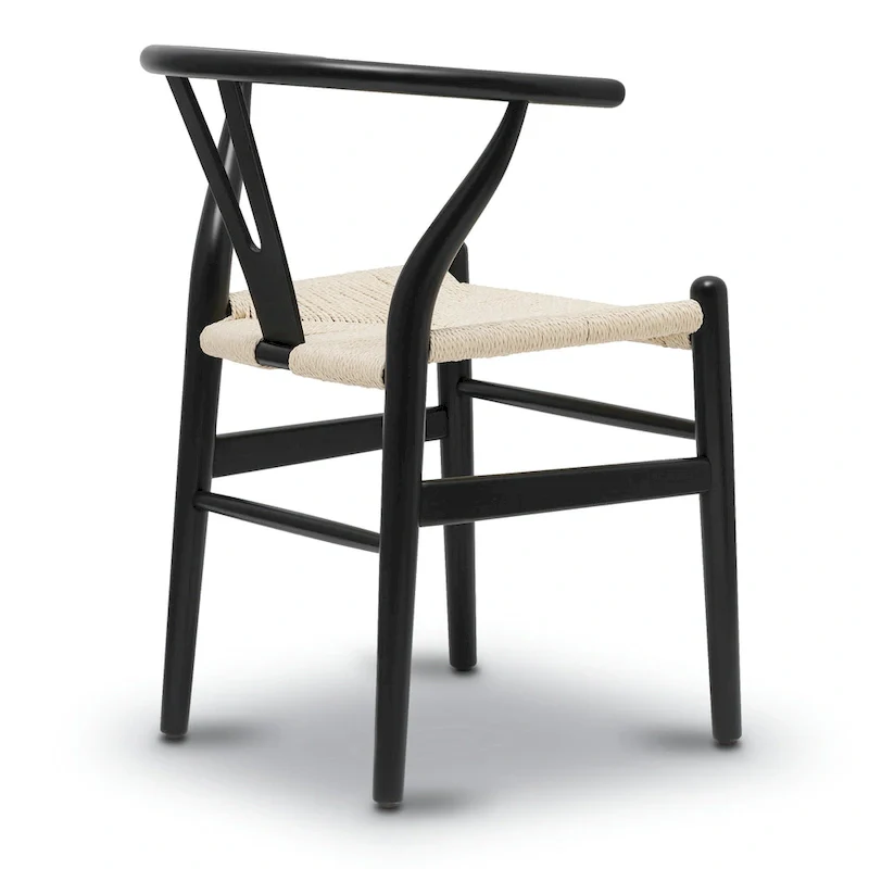 Poly & Bark Weave Chair - Solid Wood with Woven Seat