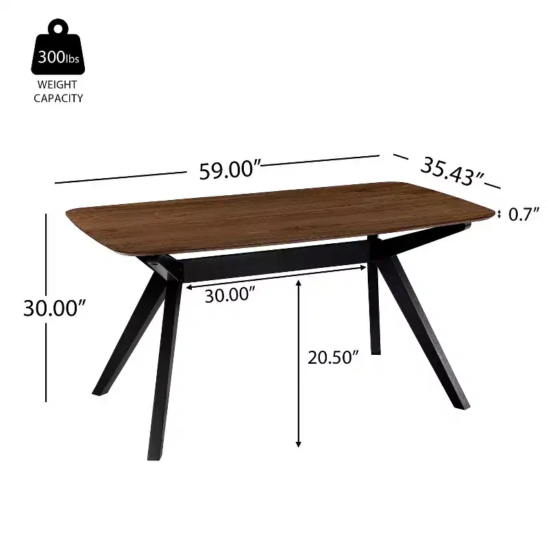 Christopher Knight Home Raoul Contemporary Wood Dining Table with Cross-Leg Pedestal Base