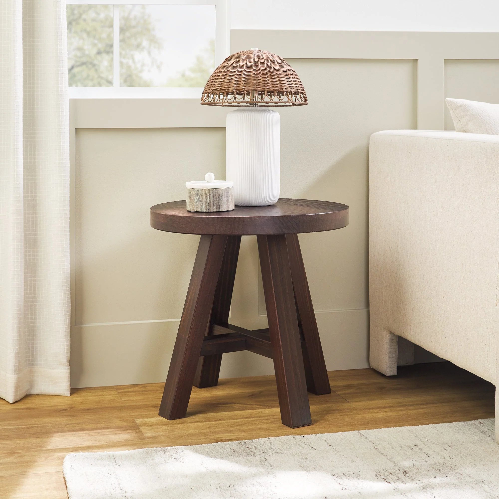 Colt Modern Farmhouse Easy Assembly 18 Side Table