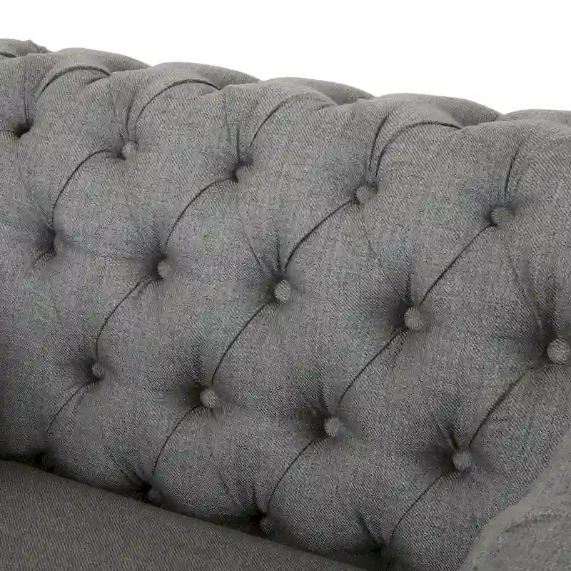 Chesterfield Club Chair with Tufted Upholstery