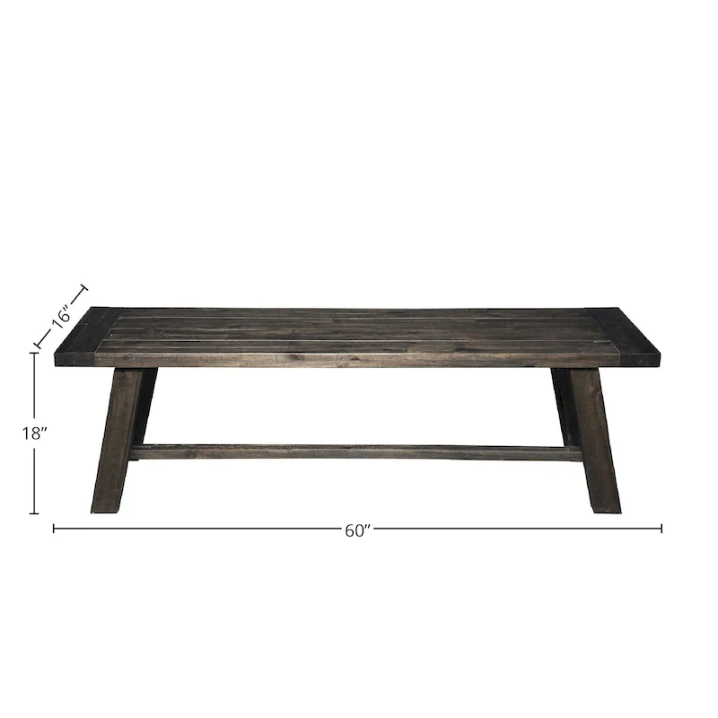 Newberry Bench - Salvaged Grey - 60Wx16Dx18H
