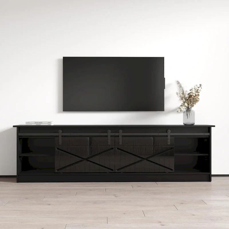 Granero BL-EF Electric Fireplace 79 TV Stand