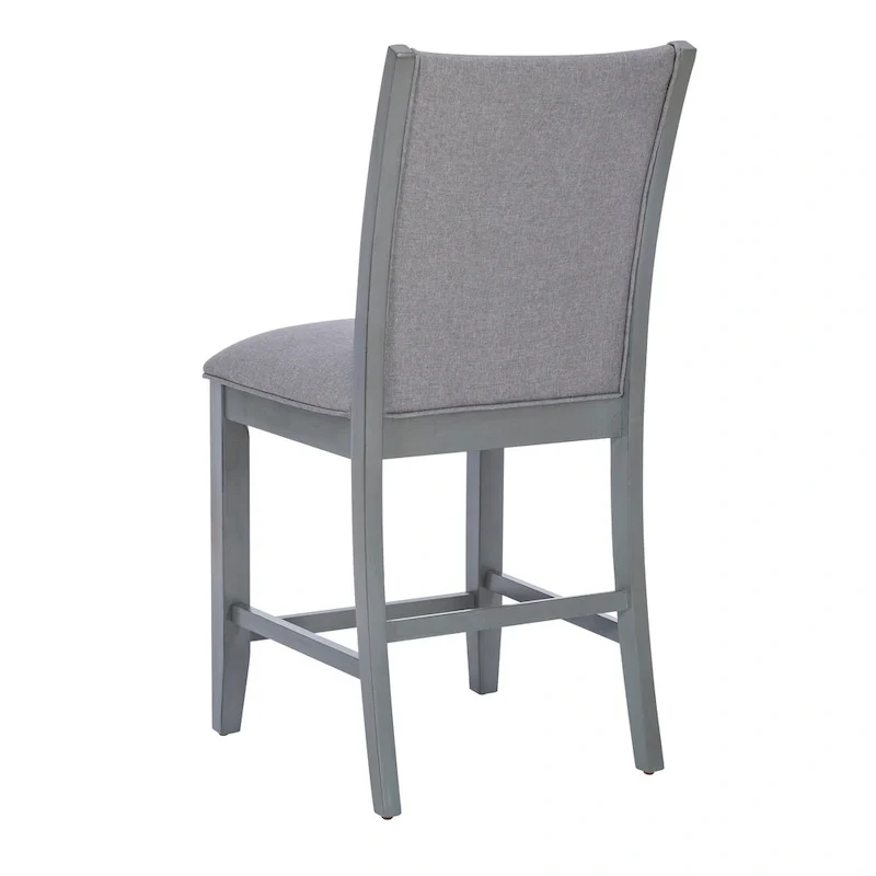 Robyn Grey Upholstered 25-Inch Counter Stool (Set of 2)