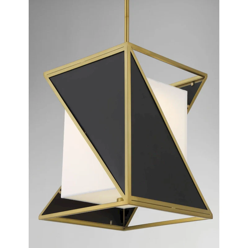 Metropolitan Aspect White Coal and Soft Brass LED Lights Pendant
