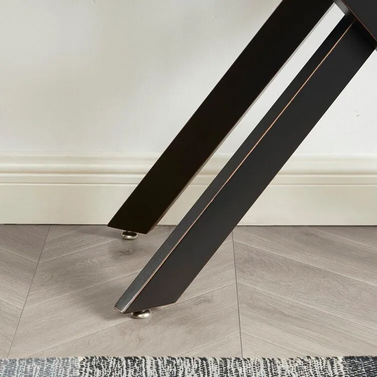 45.3 Glass Top Console Table - N/A