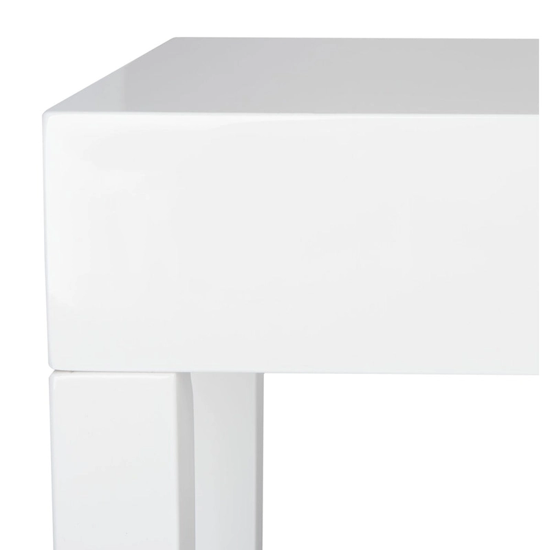 SAFAVIEH Bonny White Lacquer Console Table - 51.2  W x 13.4  L x 31.5  H - 51Wx13Dx32H