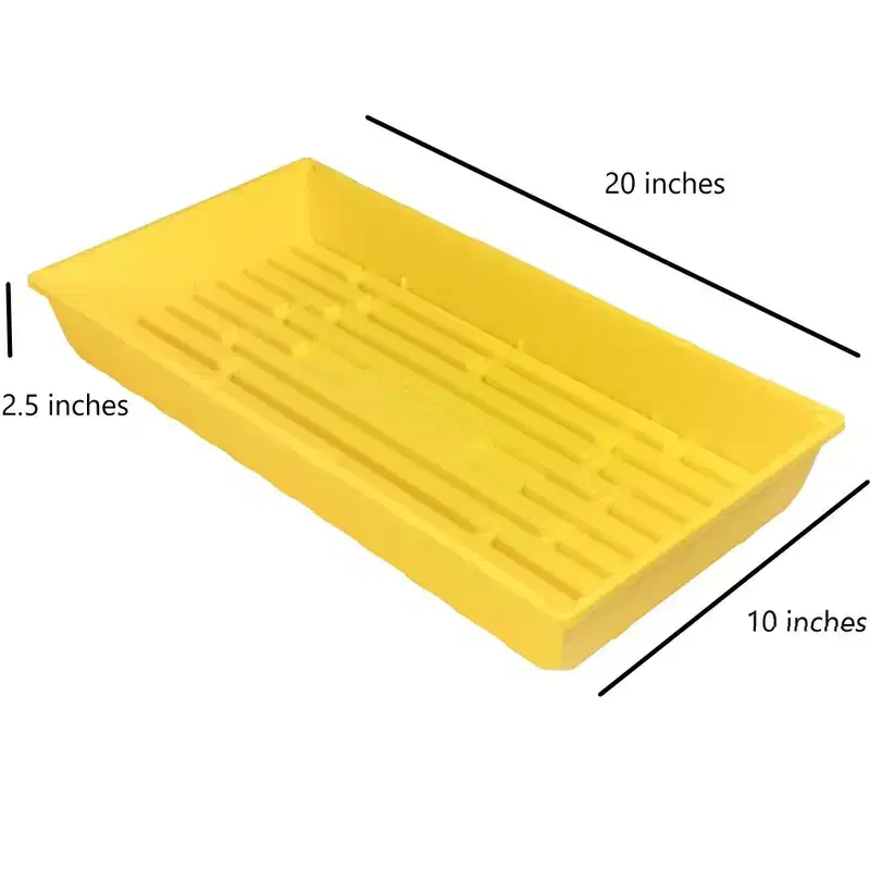 SUNPACK 10 x 20 Mega Plastic Seed Starting Tray, 2.5