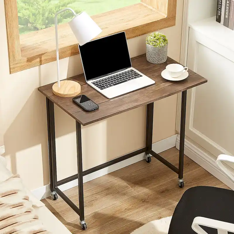 Rolling Folding Computer Desk 31.5