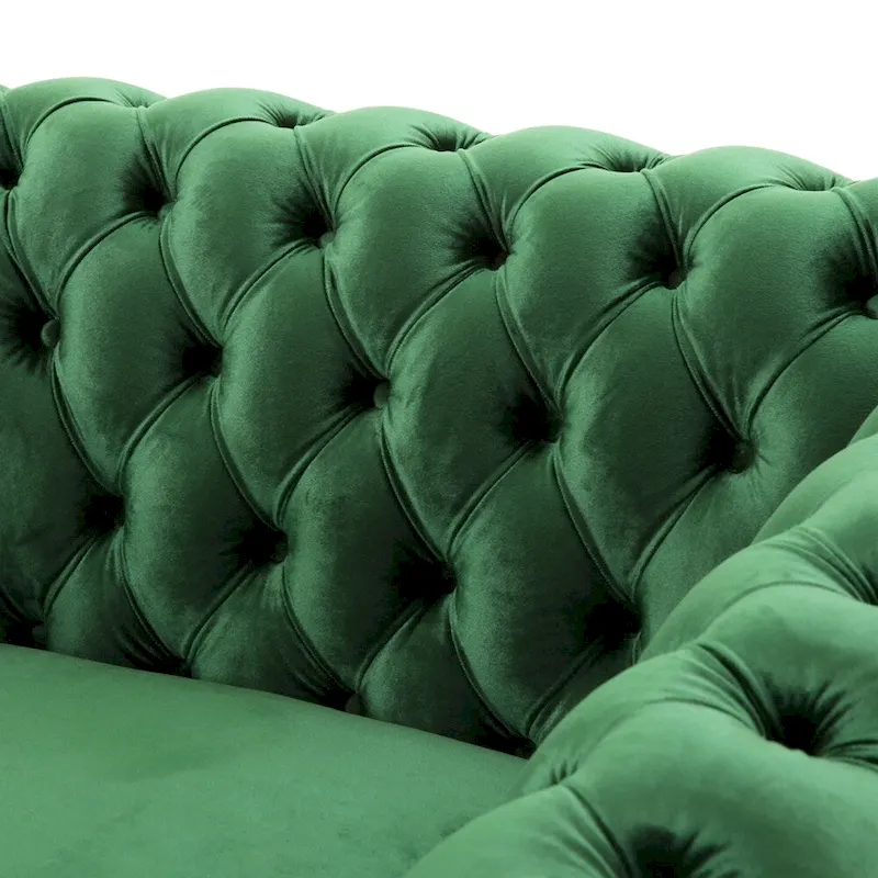 Chesterfield Club Chair with Tufted Upholstery
