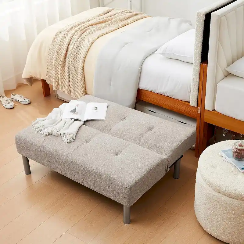 2East Boucle Mini-Futon by DormCo