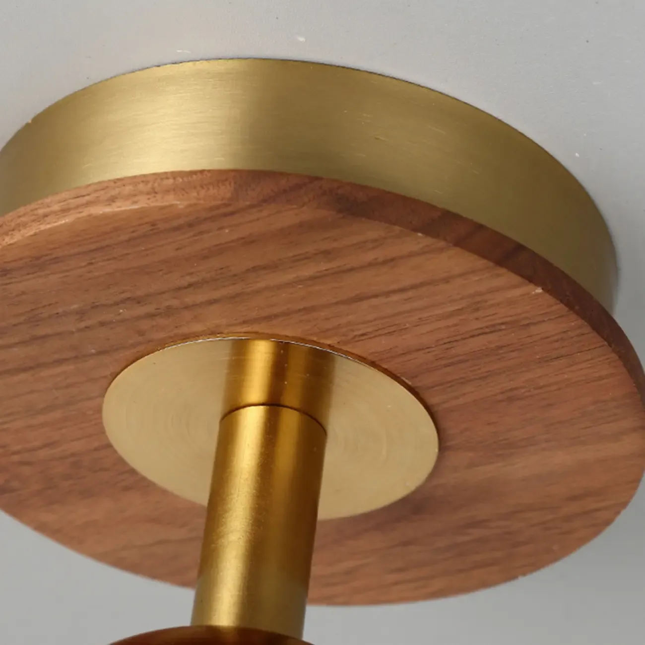 Caramel Gradient Glass Dome Semi Flush Ceiling Light