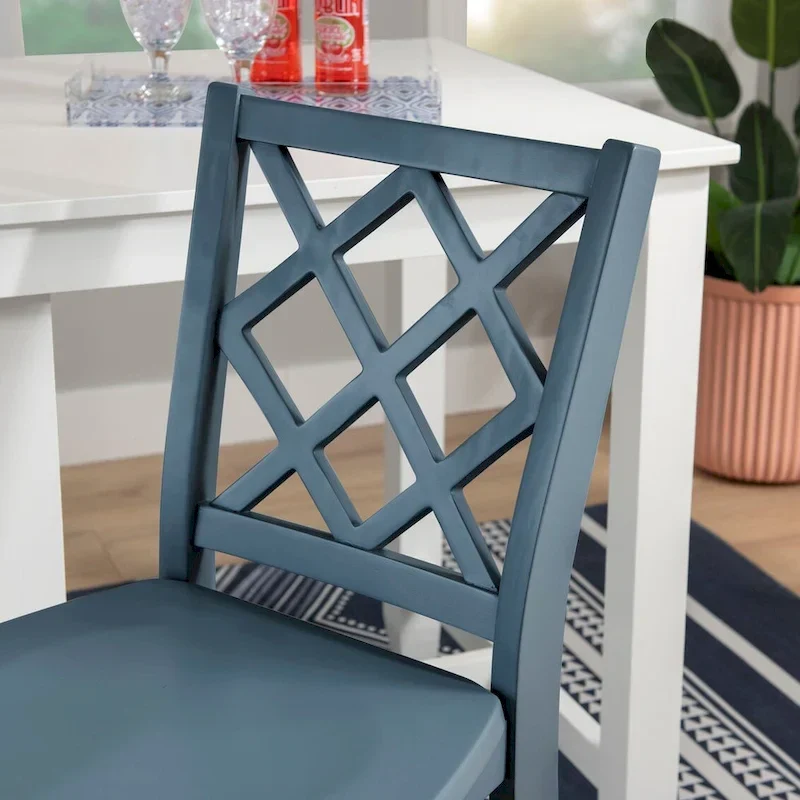 Counter Height Bar Stool with X-Back Design