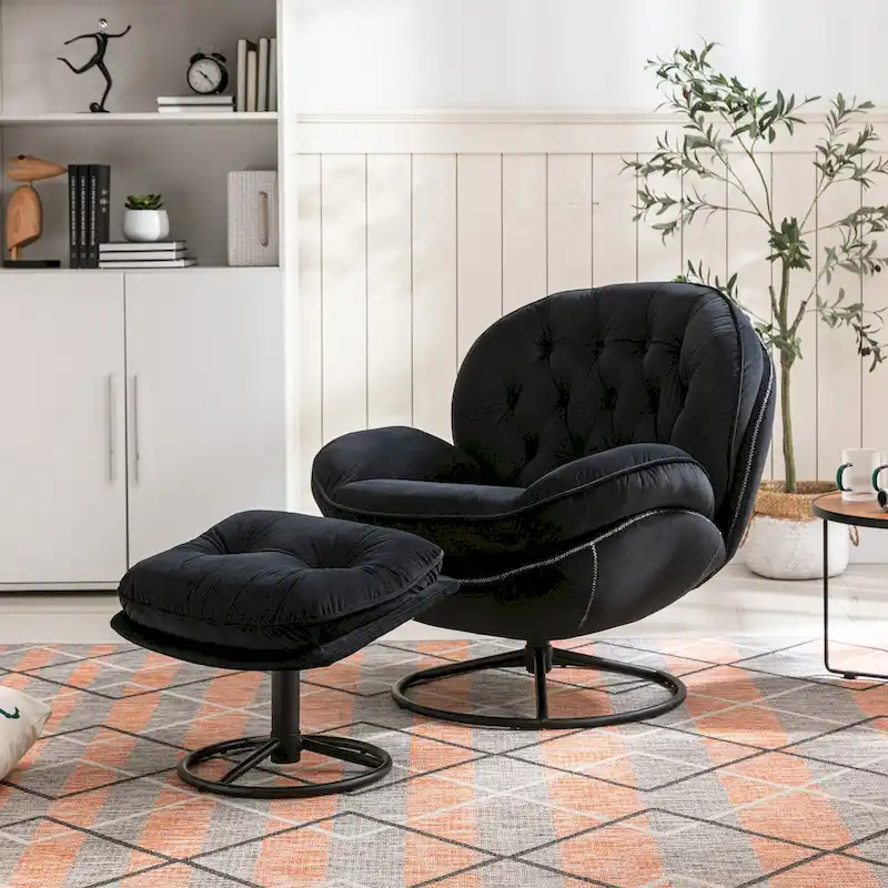 Accent chair TV Chair Living room Chair with Ottoman