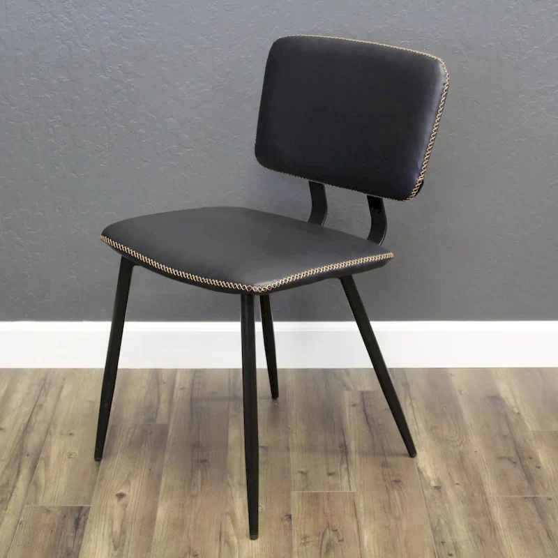 Multi-Color Faux Leather Dining Chair, Single Seat