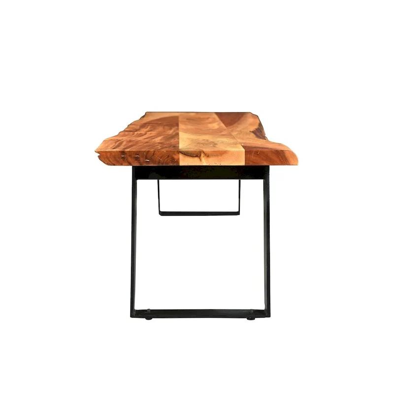 Timbergirl Handmade Live Edge Acacia Wood Bench (India)