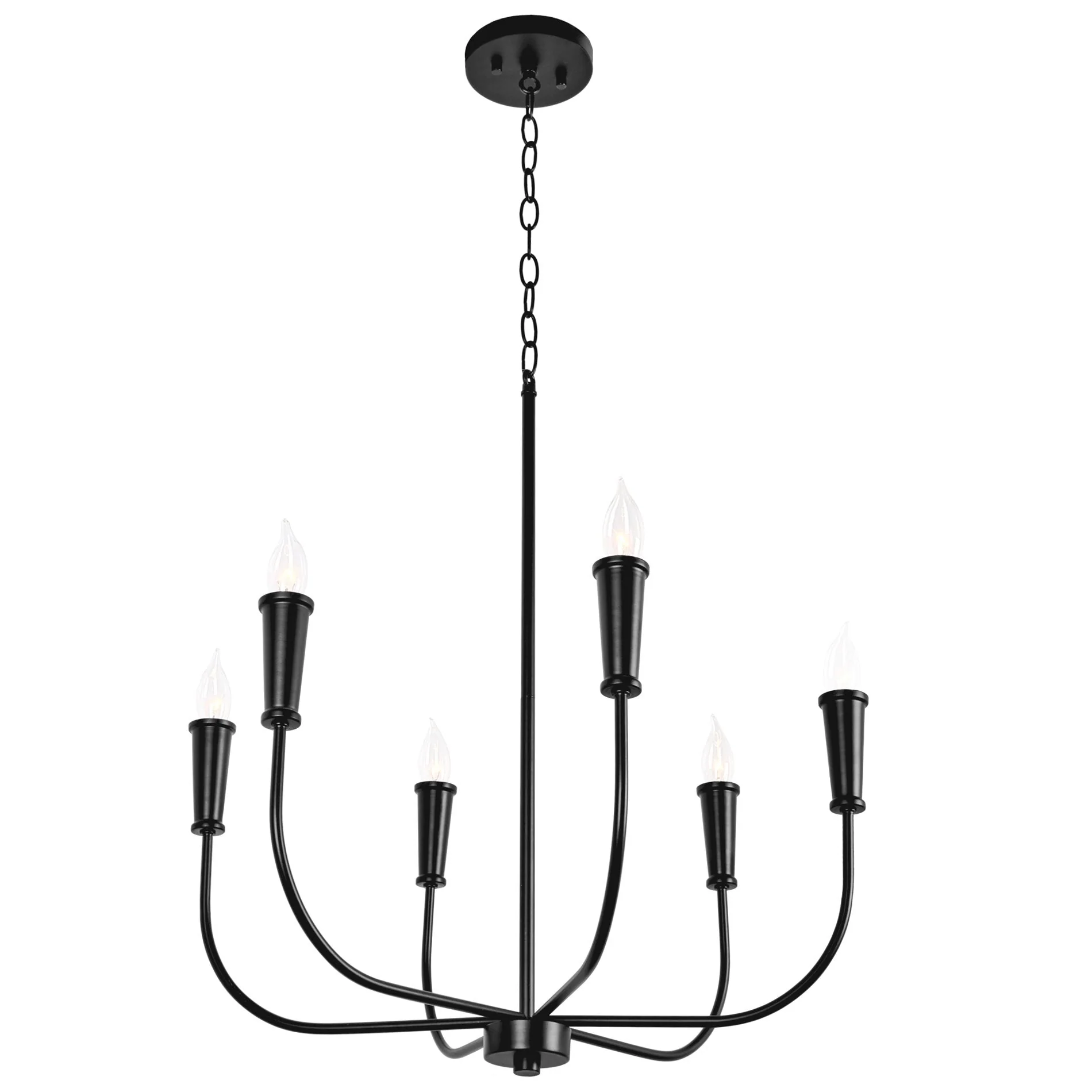 Beaux 26 6-Light Modern Chandelier