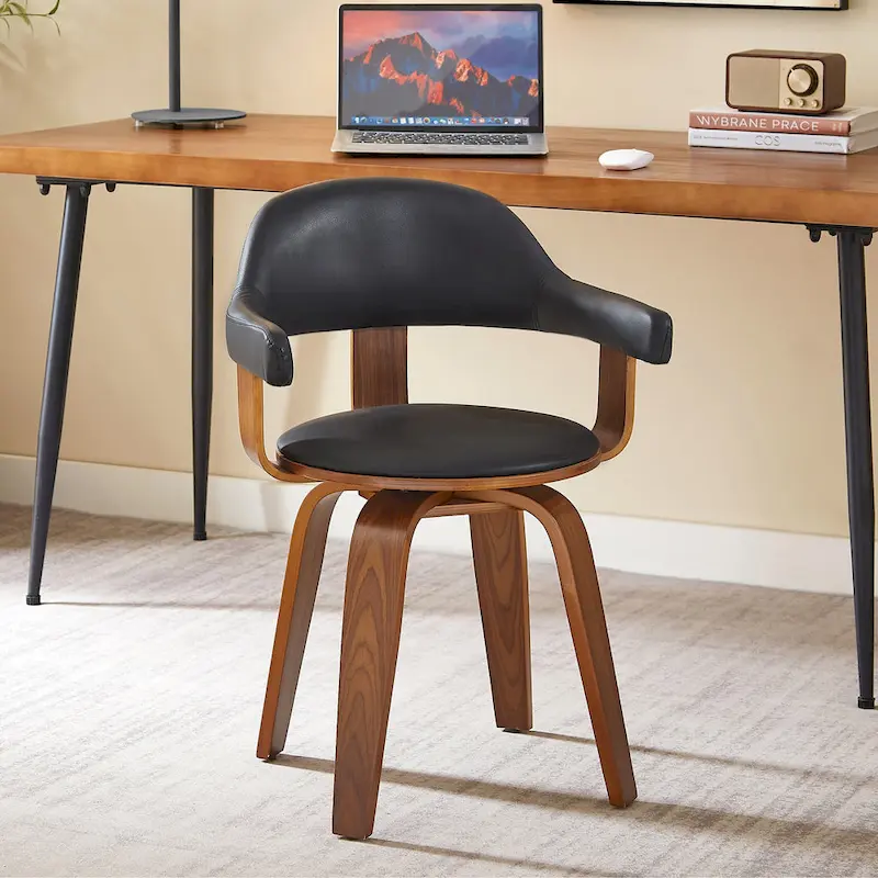 Art Leon Mid-century Modern Swivel Accent Chair