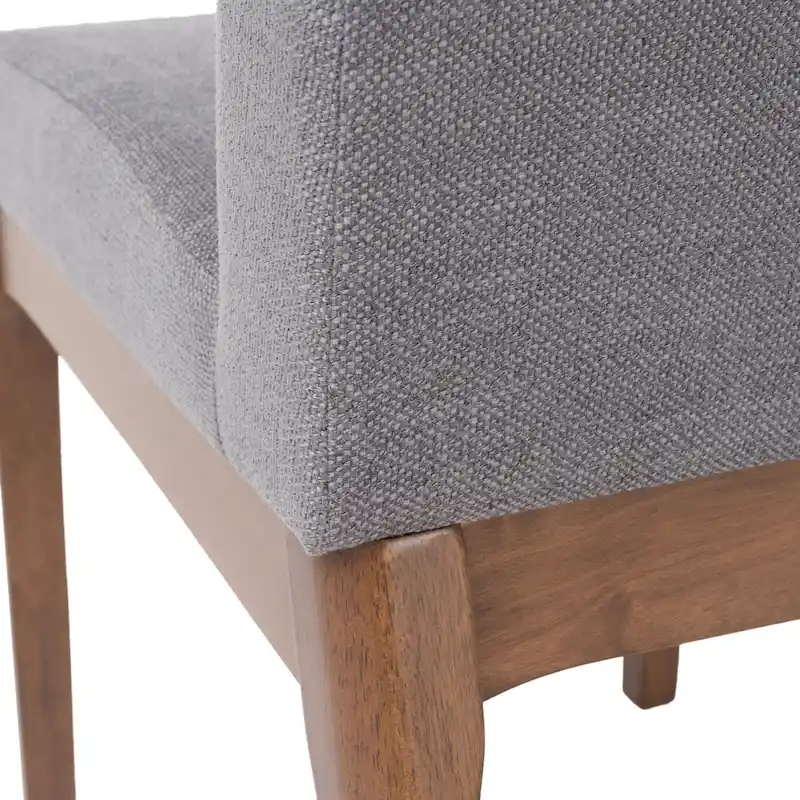 5 Piece Dining Table and Chair Set, Wooden Kitchen Furniture Set with Rectangular Table and 4 Upholstered Chairs