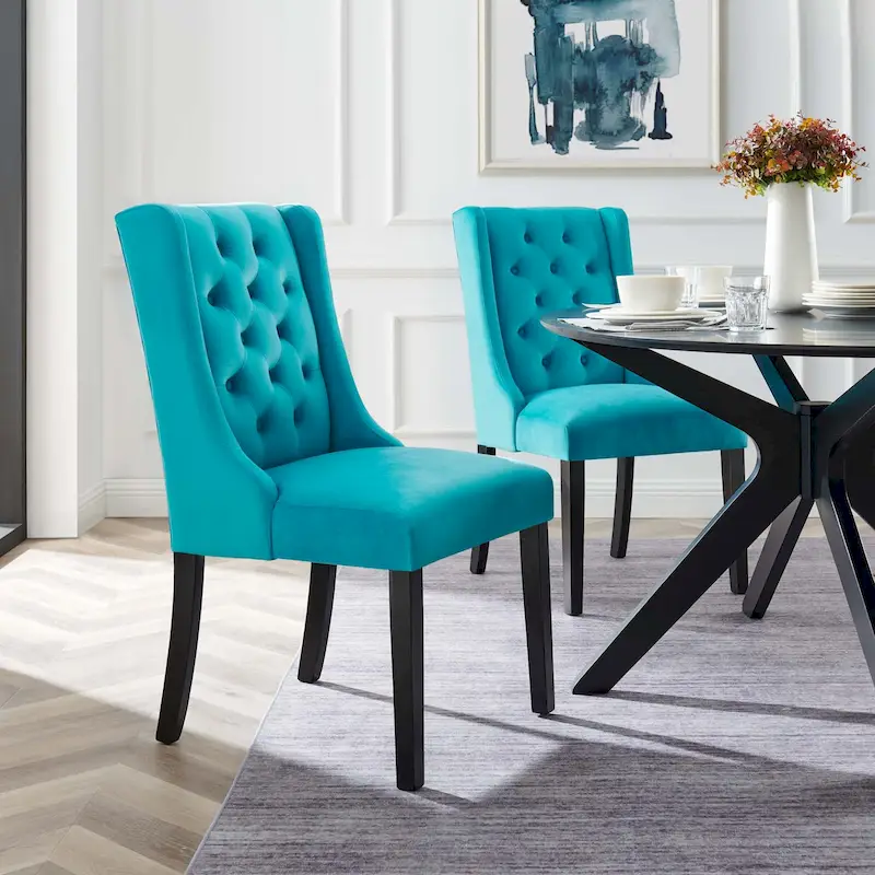 Baronet Performance Velvet Dining Chairs - Set of 2