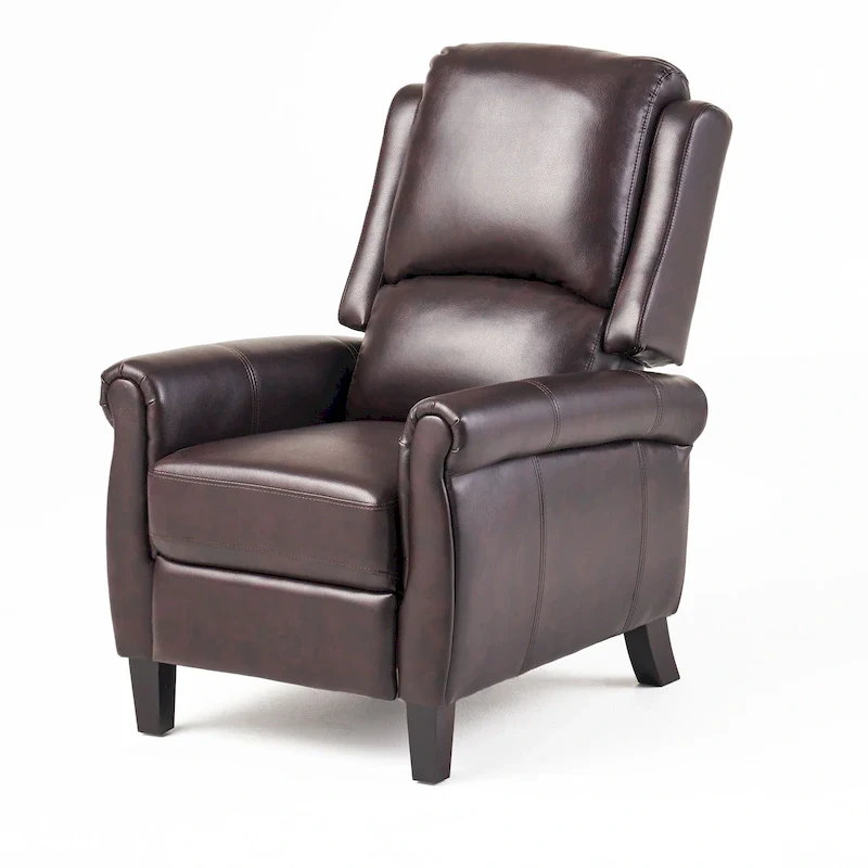 Haddan PU Leather Recliner Club Chair by Christopher Knight Home