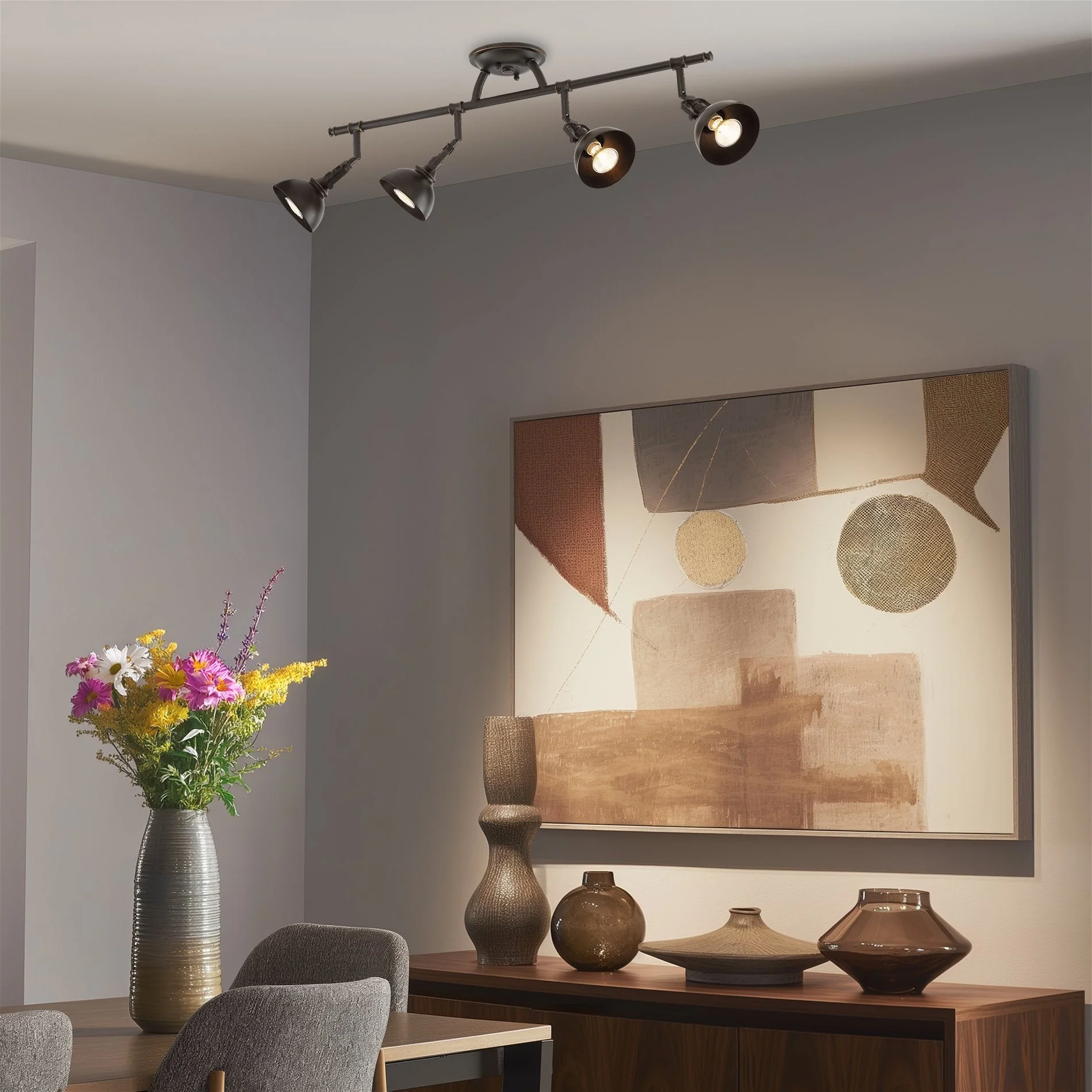 Broadway 30 Industrial 4-Light Directional Track Lighting