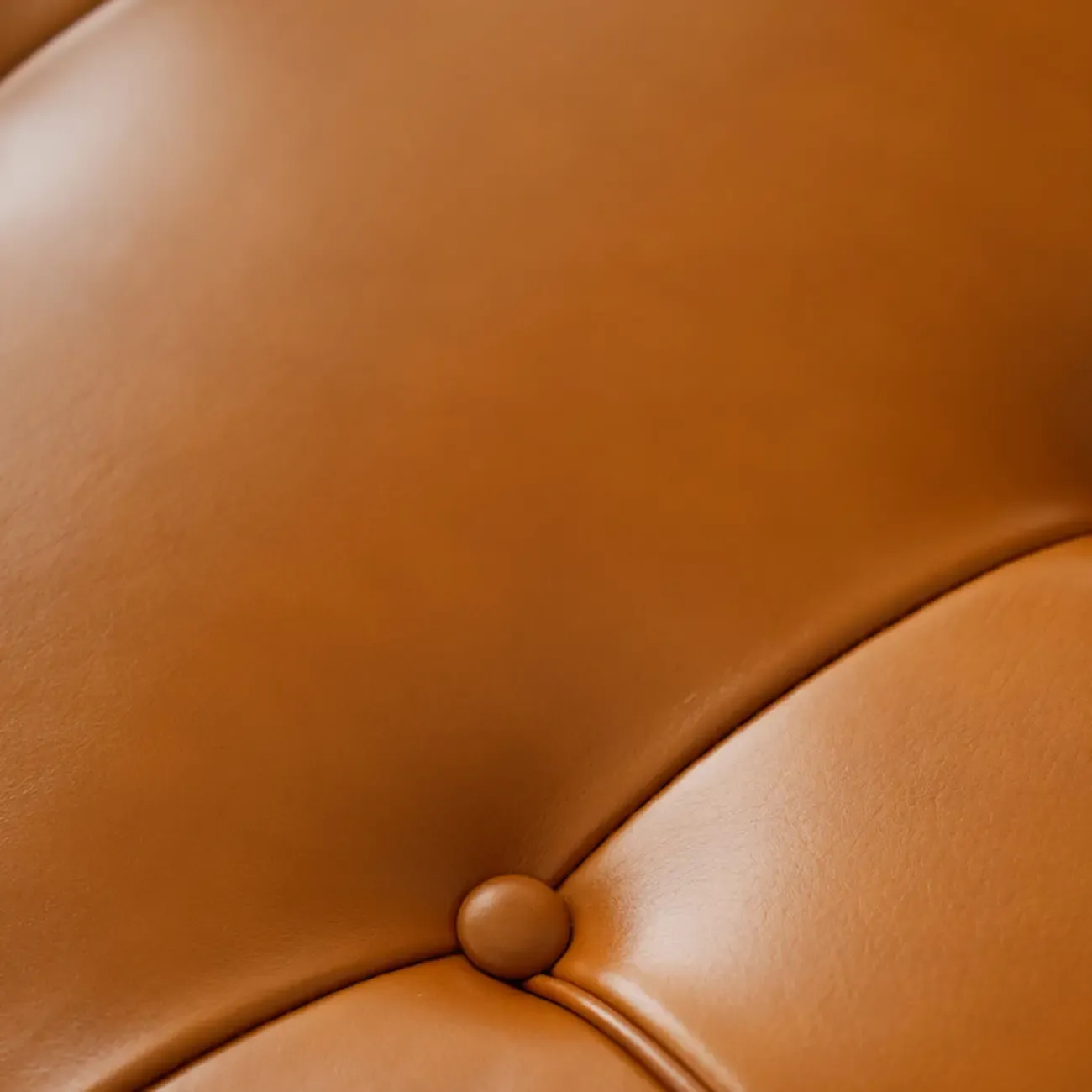 Scandinavian Tufted Leather Armless Dining Chair