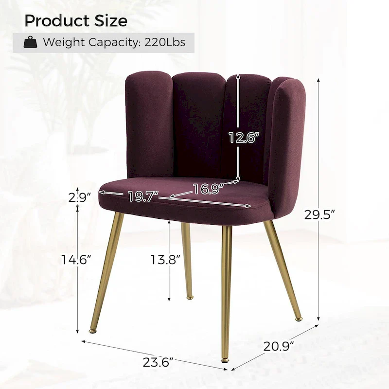 Anjela Side Chair with Tufted Back