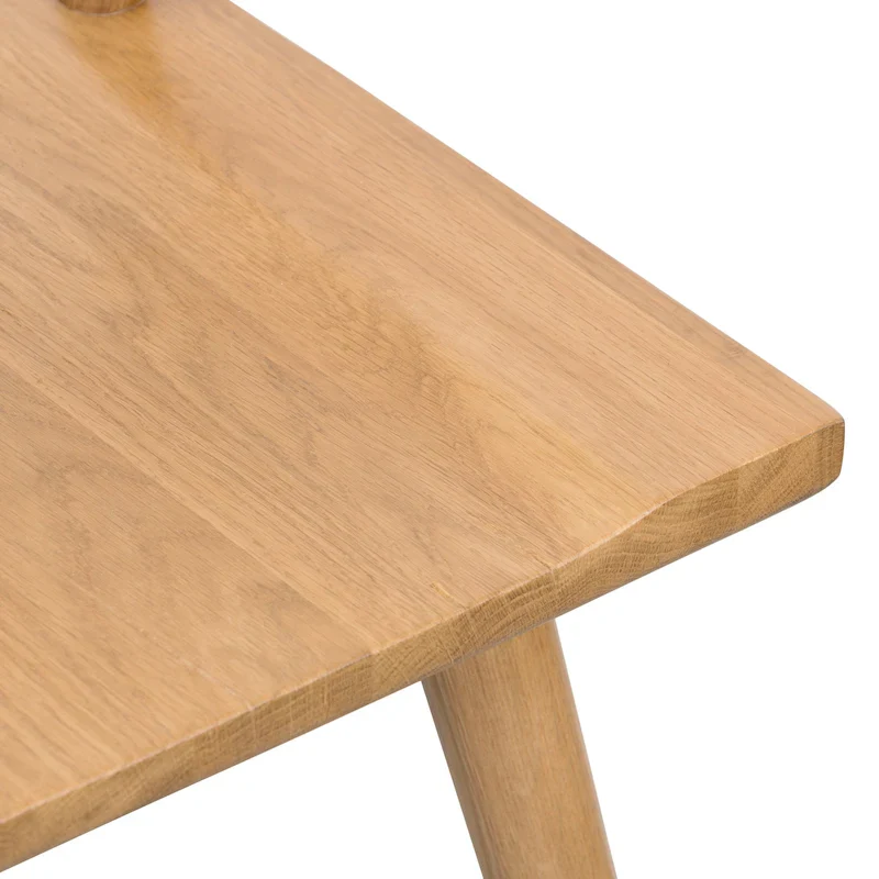 Poly & Bark Enzo Dining Chair - Solid Oak Wood