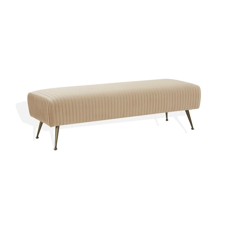 Contemporary Velvet Bench 60
