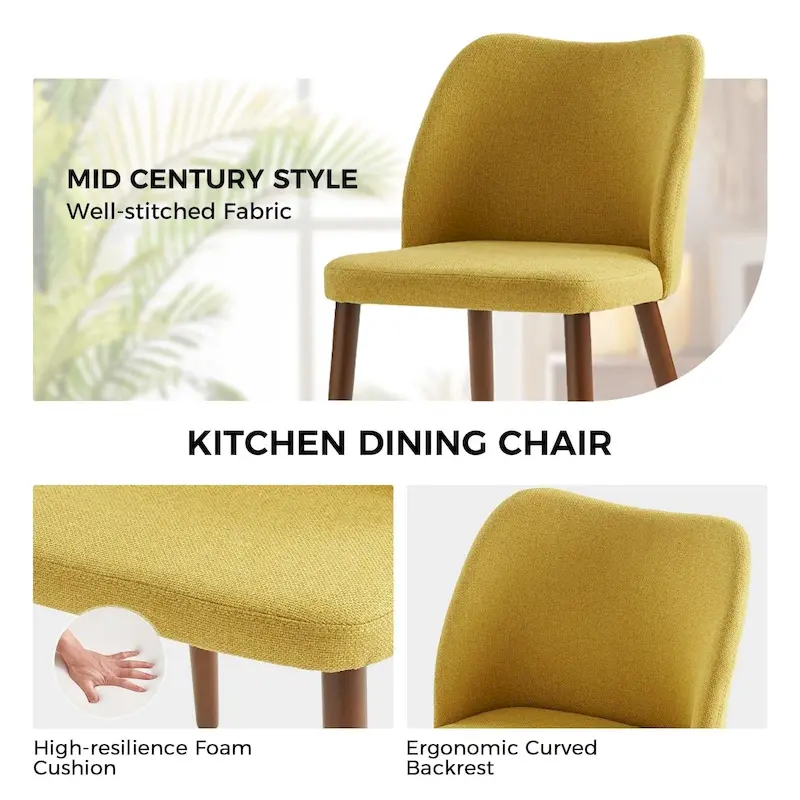 Melisa Solid Wood Dining Chair Set of 4 by HULALA HOME