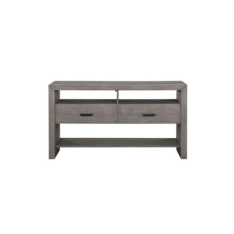 Ferrara Gray Rustic Modern Fabric Dining Room Set