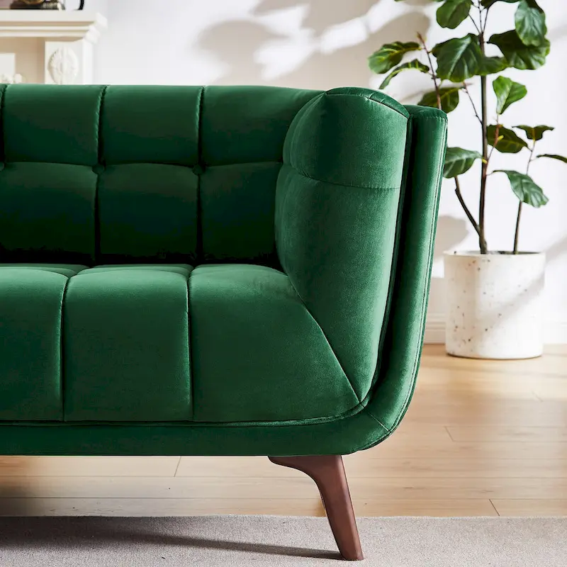 Modern Chesterfield Velvet Living Room Couch